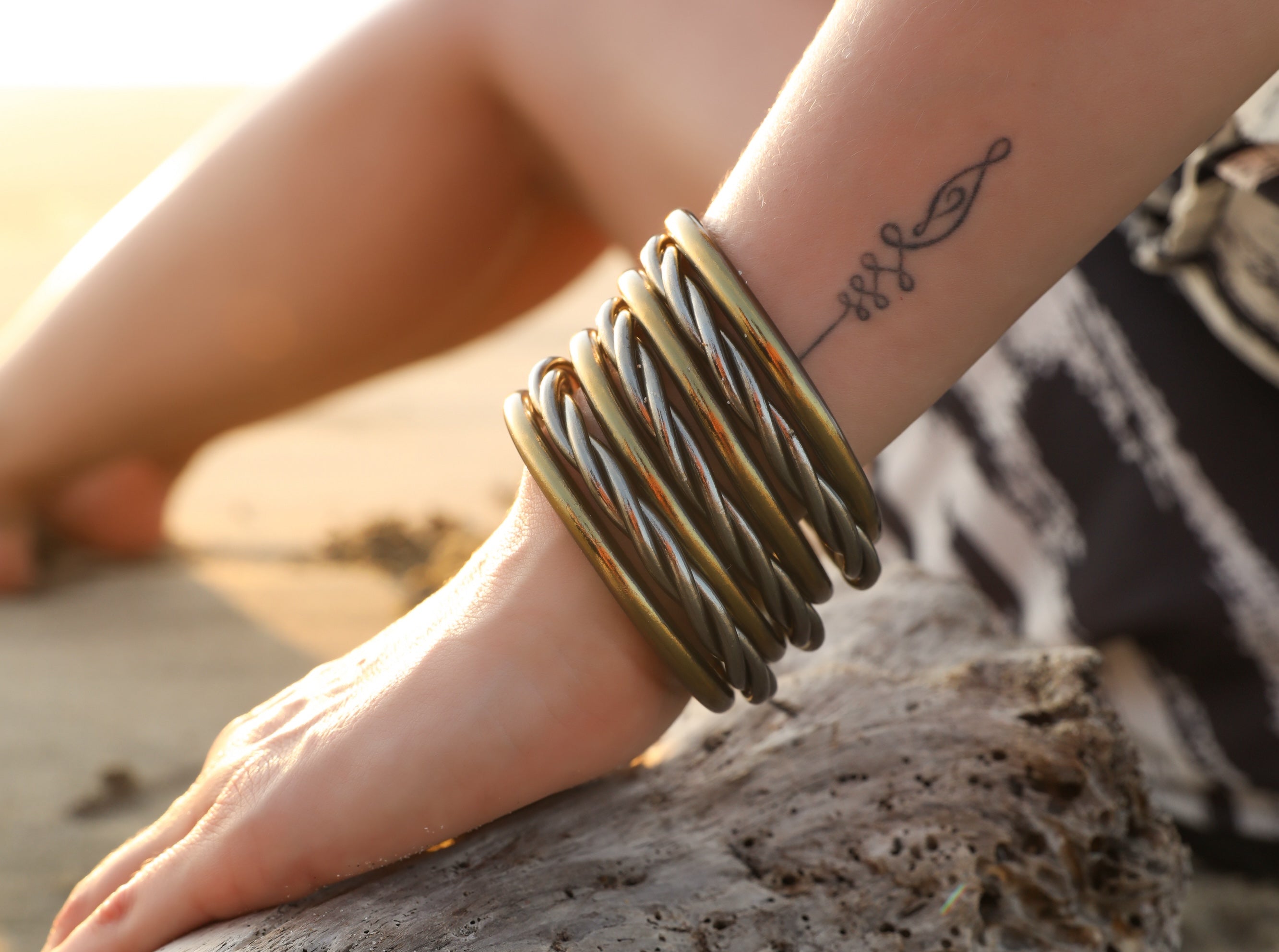 How to Style and Mix & Match Gold Bangle Sets