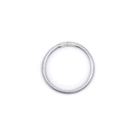 Pulsera plateada Classic Bangle MANIKĀ vista lateral, resistente al agua y ligera