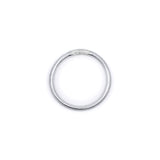 Pulsera plateada Classic Bangle MANIKĀ vista lateral, resistente al agua y ligera