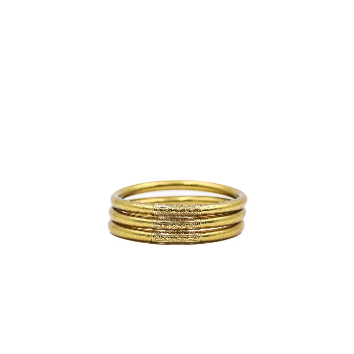 Antique Gold Bangle – Elegant Buddhist Jewelry – Manika USA